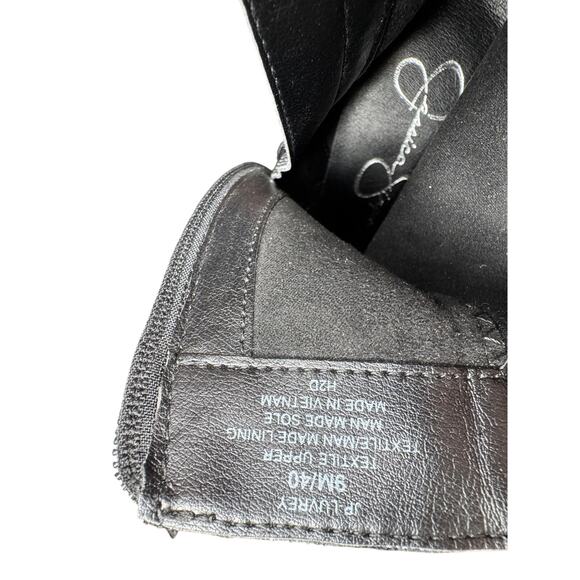 Jessica Simpson Luvrey Rhinestone Bootie Size 9 M Pewter Metallic square Toe - Picture 6 of 15